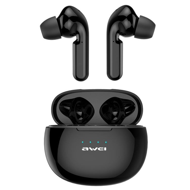 awei T15 TWS Bluetooth V5.0 Casque de sport sans fil avec étui de chargement, T15