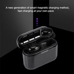 Écouteurs Bluetooth sans fil DT-4 IPX étanches Bluetooth 5.0 avec boîte de chargement magnétique 350 mAh, prise en charge des appels, DT-4
