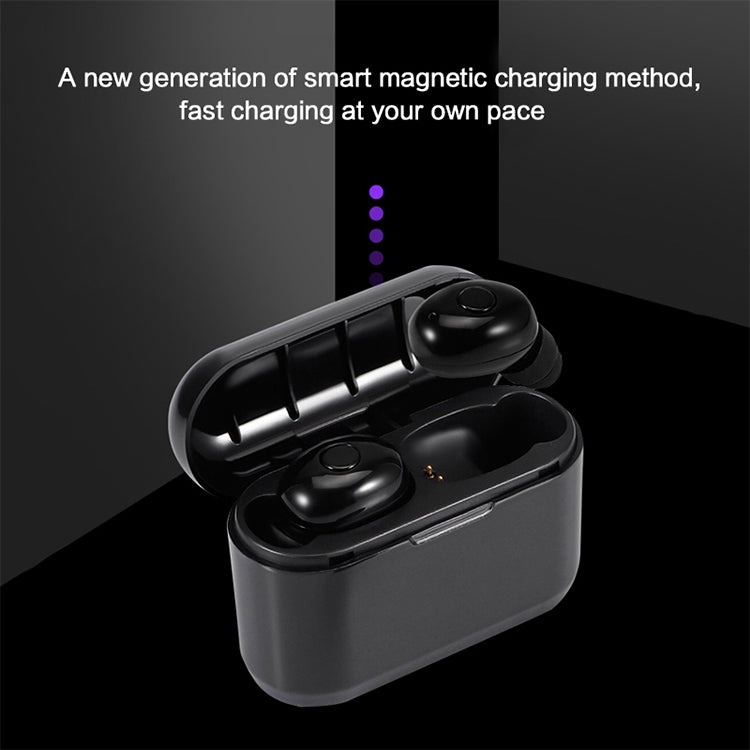 Écouteurs Bluetooth sans fil DT-4 IPX étanches Bluetooth 5.0 avec boîte de chargement magnétique 350 mAh, prise en charge des appels, DT-4