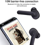 Écouteurs Bluetooth sans fil DT-5 IPX étanches Bluetooth 5.0 avec boîte de charge magnétique, prise en charge de la fonction d'appel et de banque d'alimentation, DT-5