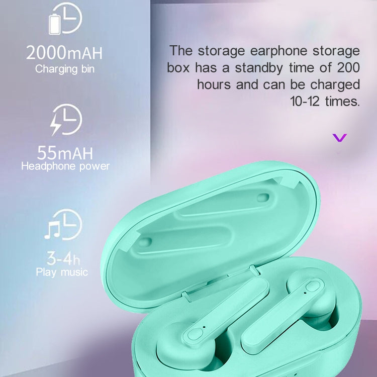 Écouteurs Bluetooth sans fil DT-5 IPX étanches Bluetooth 5.0 avec boîte de charge magnétique, prise en charge de la fonction d'appel et de banque d'alimentation, DT-5