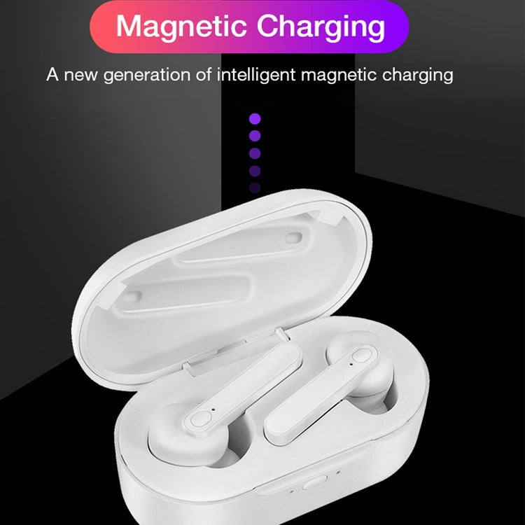 Écouteurs Bluetooth sans fil DT-5 IPX étanches Bluetooth 5.0 avec boîte de charge magnétique, prise en charge de la fonction d'appel et de banque d'alimentation, DT-5