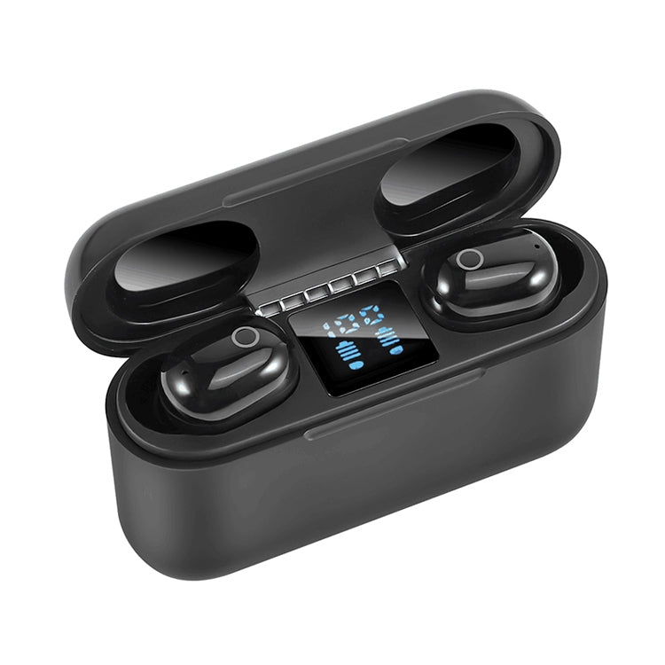 Casque Bluetooth Dt-18 sans fil à deux oreilles avec cabine de charge 2000 mAh, tactile et charge par aspiration magnétique intelligente