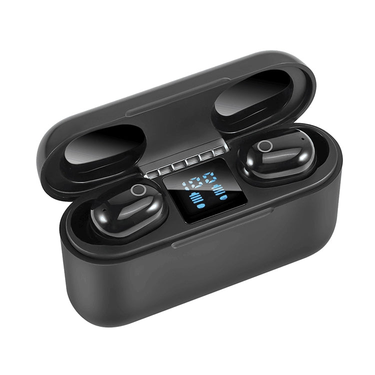 Casque Bluetooth Dt-18 sans fil à deux oreilles avec cabine de charge 2000 mAh, tactile et charge par aspiration magnétique intelligente