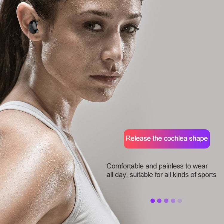 Casque Bluetooth Dt-18 sans fil à deux oreilles avec cabine de charge 2000 mAh, tactile et charge par aspiration magnétique intelligente