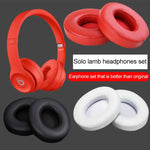 1 paire d'étuis de protection en cuir pour casque Beats Solo2.0 / Solo3.0, version filaire