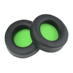 2 PCS For Razer Kraken 7.1 V2 Pro Headphone Cushion Sponge Green Net Cover Earmuffs Replacement Earpads, For Razer Kraken 7.1 V2 Pro(Green)