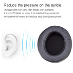 2 PCS For Razer Kraken 7.1 V2 Headphone Cushion Sponge Grey Net Cover Earmuffs Replacement Earpads, For Razer Kraken 7.1 V2 (Grey)