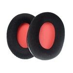 2 pièces pour Kingston KHX-HSCP / HyperX Cloud II coussin de casque flanelle rouge maille éponge housse de protection d'oreille, pour Kingston KHX-HSCP HyperX Cloud II (flanelle rouge)