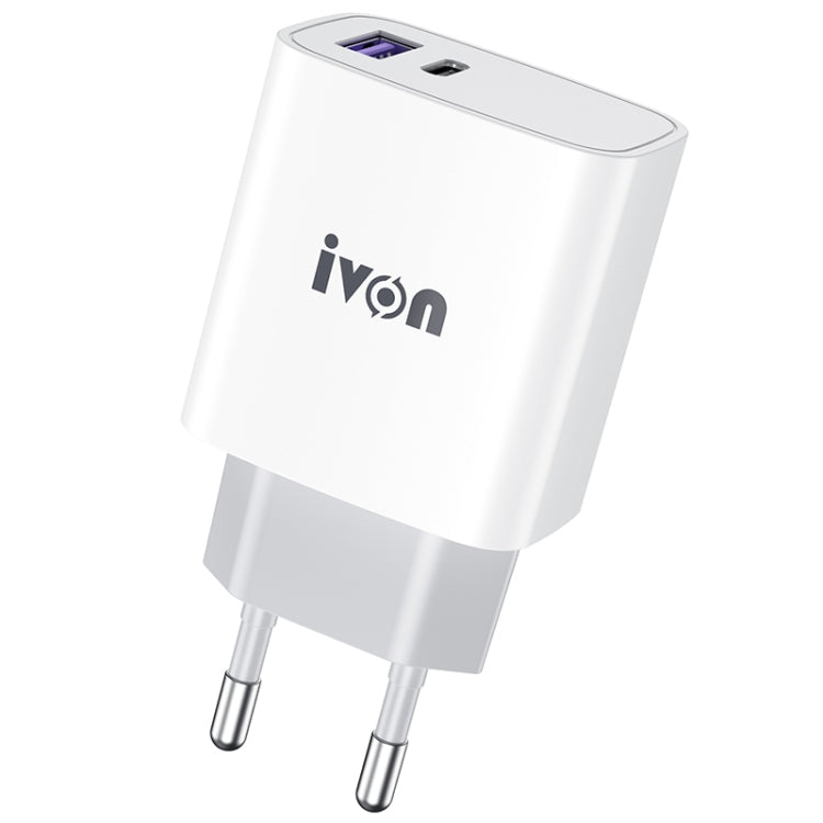 IVON AD52 Charge Rapide PD Double Port USB-C / Type-C + USB 18W