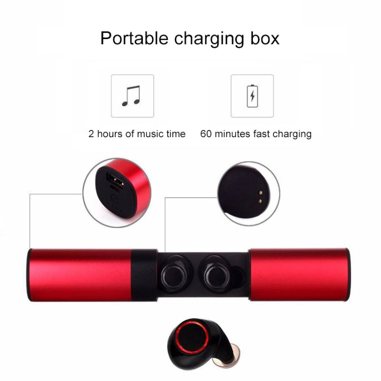 Écouteurs sans fil TWS Bluetooth V5.0 de type tiroir S2 Intra-auriculaires