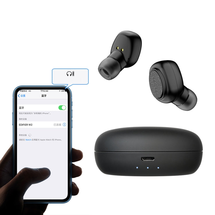 Écouteurs Bluetooth stéréo sans fil TWS YH-03 V5.0 avec étui de chargement, prise en charge de l'assistant vocal