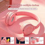 Casque Bluetooth Y08 Macaron Qualité Sonore Hifi, Prend en Charge les Appels & la Carte TF & l'AUX 3.5mm