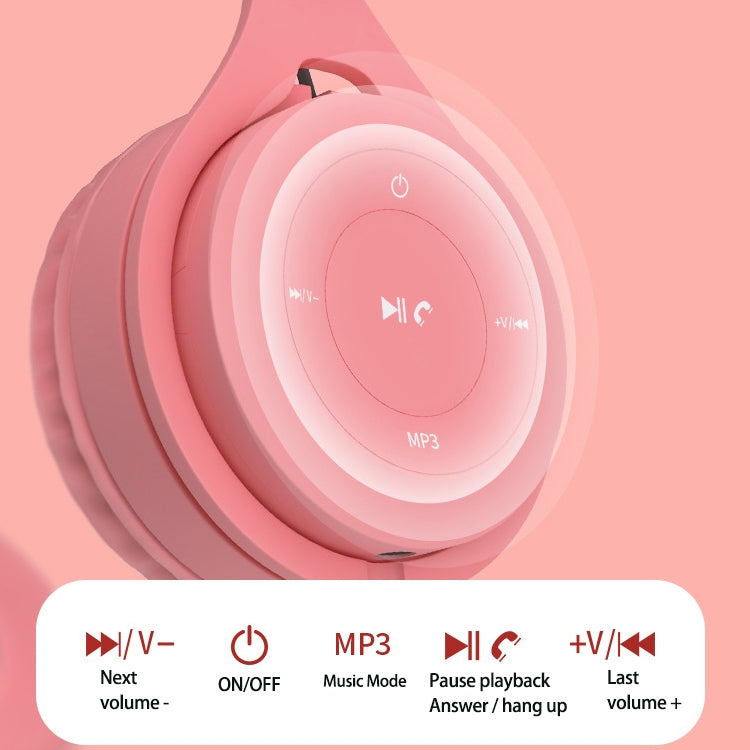 Casque Bluetooth Y08 Macaron Qualité Sonore Hifi, Prend en Charge les Appels & la Carte TF & l'AUX 3.5mm