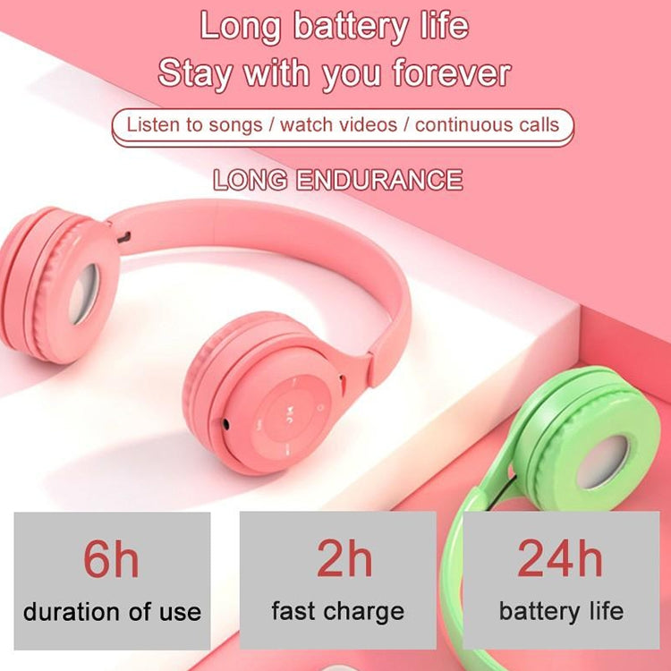 Casque Bluetooth Y08 Macaron Qualité Sonore Hifi, Prend en Charge les Appels & la Carte TF & l'AUX 3.5mm