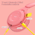 Casque Bluetooth Y08 Macaron Qualité Sonore Hifi, Prend en Charge les Appels & la Carte TF & l'AUX 3.5mm