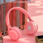 Casque Bluetooth Y08 Macaron Qualité Sonore Hifi, Prend en Charge les Appels & la Carte TF & l'AUX 3.5mm