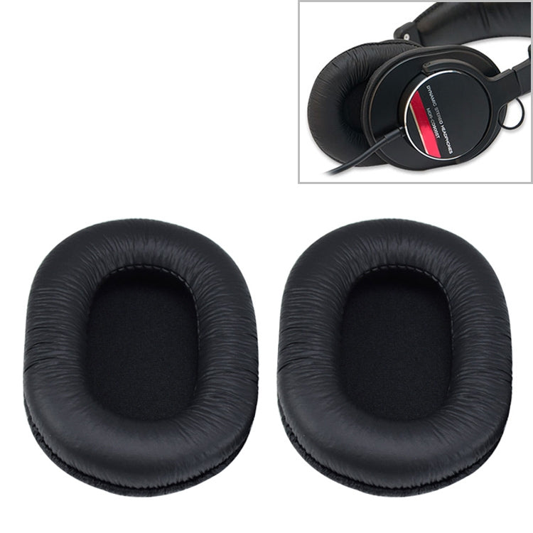 2 coques de protection pour casque en éponge pour Sony MDR-7506 / MDR-V6 / MDR-CD900ST, froissées noires