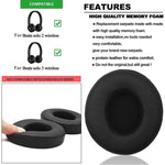 1 paire de coussinets d'oreille en éponge douce pour casque Beats Studio 2.0