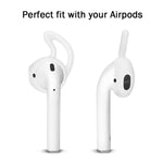 ENKAY chapeaux-prince embouts d'écouteurs, coussinets anti-perte avec crochet pour Apple AirPods, 2 paires