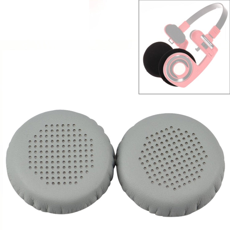 2 PIÈCES Pour KOSS PP / SP Version Perforée en Cuir Protéine, Housse de Protection pour Casque, Cache-Oreilles, Version Perforée Ventilation Noir, Version Perforée Ventilation Gris