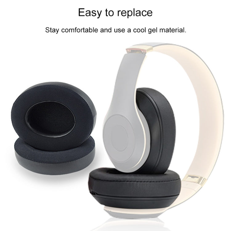 2 PCS pour Beats Studio 2.0 / 3.0 Housse de protection pour casque Écouteurs en gel glacé (gris blanc), noir, couleur titane