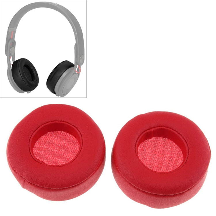 2 Pcs pour Beats Studio Mixr Casque Housse de Protection en Cuir Cache-Oreilles en Éponge, Noir, Rouge