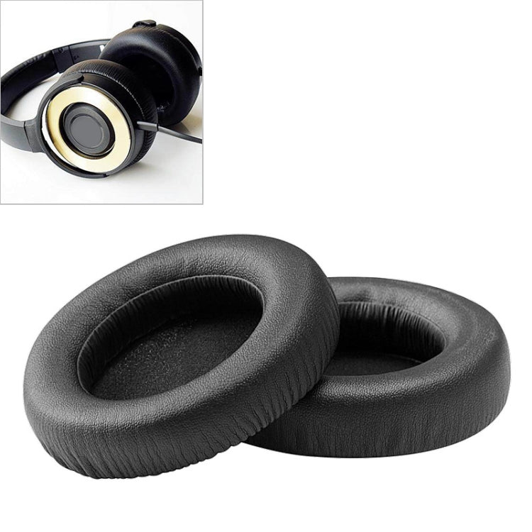 2 PC pour ATH WS550 Cuir imitation + Éponge Housse de protection pour écouteurs Cache-oreilles, Noir, Blanc