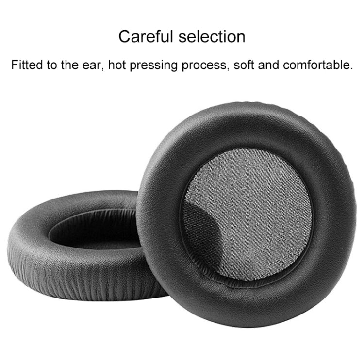 2 PC pour ATH WS550 Cuir imitation + Éponge Housse de protection pour écouteurs Cache-oreilles, Noir, Blanc
