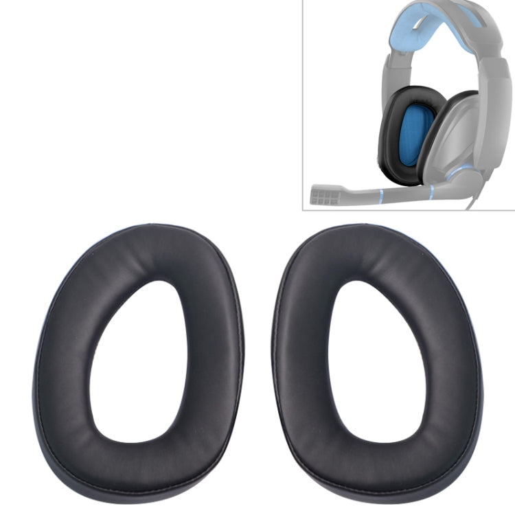 2 paires de coussinets de rechange pour Sennheiser GSP300 / GSP301 / GSP302 / GSP303 / GSP350, sans filet