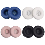 2 PCS Pour JBL Tune 600BTNC / T500BT / T450BT Housse de Coussinet d'écouteur Cache-Oreilles de Remplacement avec Maille, Bleu Grenouille, Blanc Grenouille, Noir Grenouille, Rose Grenouille