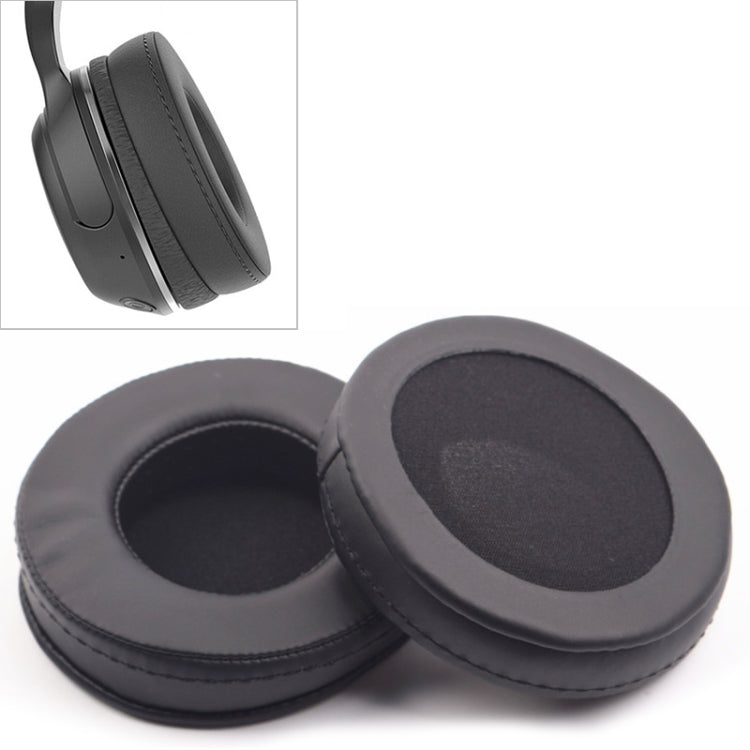 2 PCS Pour Skullcandy / HESH 2.0 HESH Coussinets Écouteurs Épaissis Cache-oreilles de Remplacement avec Coutures en Fil Blanc (Noir)