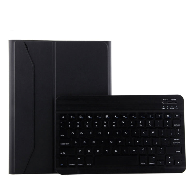 1130B Clavier détachable Bluetooth 3.0 texture brossée ABS + étui en cuir texture peau d'agneau pour iPad Pro 11 pouces (2018), avec réglage à trois vitesses / magnétique / fonction veille, 1130B