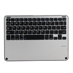 3018 Clavier Bluetooth 3.0 détachable en alliage d'aluminium + étui pour tablette en cuir avec texture de tissu pour iPad Air / Air 2 / iPad Pro 9,7 pouces, avec fonction veille / résistant à l'eau, 3018