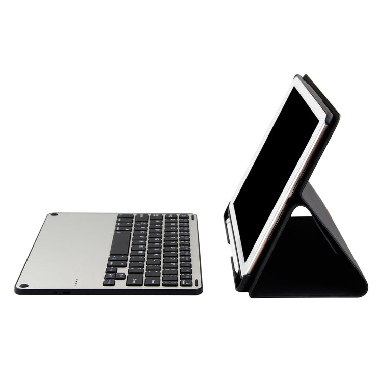 3018 Clavier Bluetooth 3.0 détachable en alliage d'aluminium + étui pour tablette en cuir avec texture de tissu pour iPad Air / Air 2 / iPad Pro 9,7 pouces, avec fonction veille / résistant à l'eau, 3018
