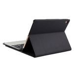 3018 Clavier Bluetooth 3.0 détachable en alliage d'aluminium + étui pour tablette en cuir avec texture de tissu pour iPad Air / Air 2 / iPad Pro 9,7 pouces, avec fonction veille / résistant à l'eau, 3018