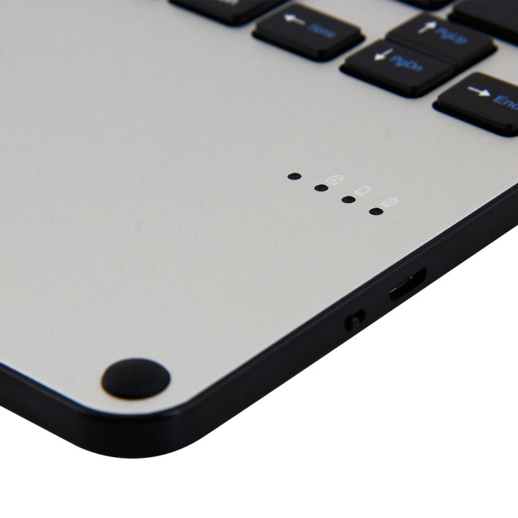 3018 Clavier Bluetooth 3.0 détachable en alliage d'aluminium + étui pour tablette en cuir avec texture de tissu pour iPad Air / Air 2 / iPad Pro 9,7 pouces, avec fonction veille / résistant à l'eau, 3018