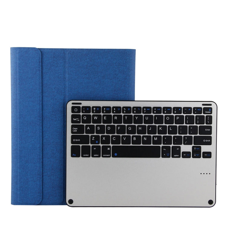 3018 Clavier Bluetooth 3.0 détachable en alliage d'aluminium + étui pour tablette en cuir avec texture de tissu pour iPad Air / Air 2 / iPad Pro 9,7 pouces, avec fonction veille / résistant à l'eau, 3018