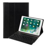 FT-1030 Clavier Bluetooth 3.0 en ABS à texture brossée + étui en cuir texturé pour tablette iPad Air / Air 2 / iPad Pro 9.7 pouces, avec réglage de l'angle à trois positions / magnétique / fonction veille, FT-1030D