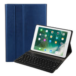 FT-1030 Clavier Bluetooth 3.0 en ABS à texture brossée + étui en cuir texturé pour tablette iPad Air / Air 2 / iPad Pro 9.7 pouces, avec réglage de l'angle à trois positions / magnétique / fonction veille, FT-1030D
