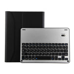 FT-1038E Detachable Bluetooth 3.0 Aluminum Alloy Keyboard + Lambskin Texture Leather Tablet Case for iPad Air / Air 2 / iPad Pro 9.7 inch, with Pen Slot / Water Repellent / Three-gear Angle Adjustment / Magnetic / Sleep Function, FT-1038E