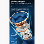 ME-100 TWS Casque Bluetooth professionnel rotatif universel véritable stéréo version 5.0 à contour d'oreille intra-auriculaire