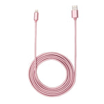 Câble de données/chargeur de 2 m en métal tressé, 84 conducteurs, 8 broches vers USB 2.0
