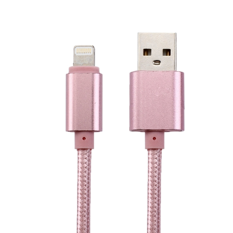 Câble de données/chargeur de 2 m en métal tressé, 84 conducteurs, 8 broches vers USB 2.0