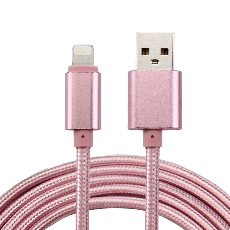 Câble de données/chargeur de 2 m en métal tressé, 84 conducteurs, 8 broches vers USB 2.0