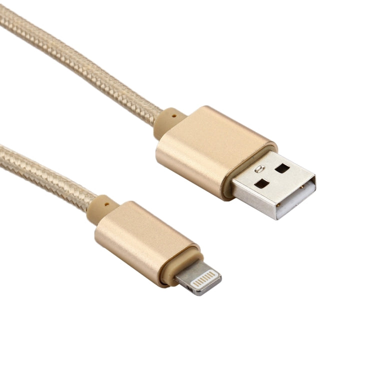 Câble de données/chargeur 8 broches vers USB 2.0 de 1 m, tête métallique tressée, 84 cœurs