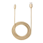 Câble de données/chargeur 8 broches vers USB 2.0 de 1 m, tête métallique tressée, 84 cœurs