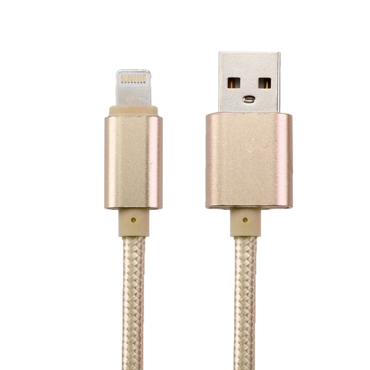 Câble de données/chargeur 8 broches vers USB 2.0 de 1 m, tête métallique tressée, 84 cœurs
