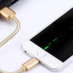 Câble de données/chargeur 8 broches vers USB 2.0 de 1 m, tête métallique tressée, 84 cœurs