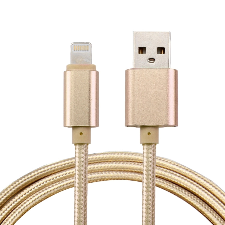 Câble de données/chargeur 8 broches vers USB 2.0 de 1 m, tête métallique tressée, 84 cœurs